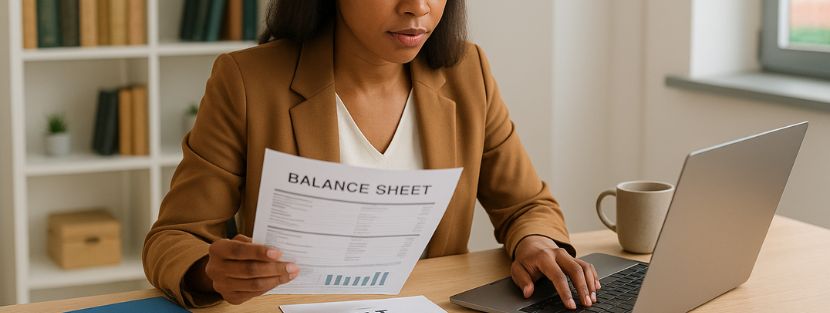 accountant reviewing UAE tax documents