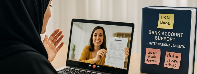online banking support session